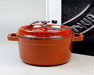 ストウブ ココット ラウンド 22cm シナモン 806 両手鍋