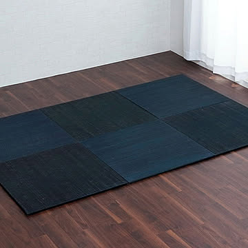 イケヒコ・コーポレーション 美畳 70×70cm 6P 8635930 ネイビー