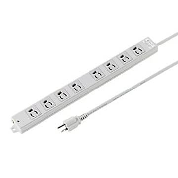 サンワサプライ 工事物件雷ガードタップ（3P抜け止め・マグネット付・8個口・3m） TAP-K8SP-3