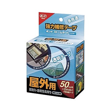 （まとめ） コニシ 補修テープ ストームガードクリヤー50 幅50mm×長2m 【×5セット】