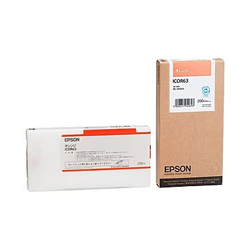 （まとめ） エプソン EPSON インクカートリッジ オレンジ 200ml ICOR63 1個 ×3セット
