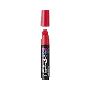 （まとめ） レイメイ藤井 蛍光ボードマーカー 太字 2・4・8mm レッド 【×20セット】