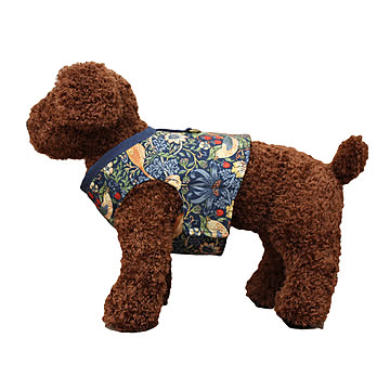 モリス柄 胴輪 超小型犬〜小型犬用 手作り ハーネス (Y) 日本製 Morris morisu Fabric by BEST OF MORRIS