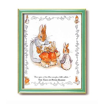 【ピーターラビットの世界】ラビット絵画額 ■ラビットＤＸポスター額「おつかい」