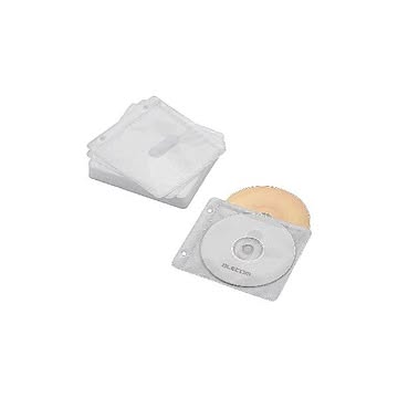 (まとめ)エレコム Blu-ray・CD・DVD対応不織布ケース 2穴 CCD-NBWB60WH×10セット