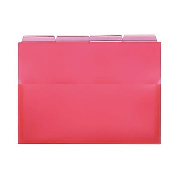 （まとめ）ライオン事務器PPポケットホルダー(エール) A4 ピンク マチ付 PH-42A-P 1パック(4冊) 【×10セット】