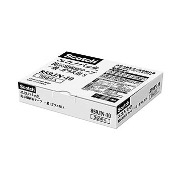 （まとめ） 3M スコッチ 掲示用テープ 一般・ガラス用 S 17mm×17mm 業務用パック 859JN-10 1箱（350片：35片×10シート） 【×2セット】