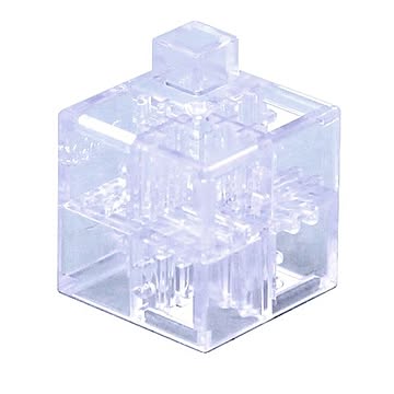 （まとめ）Artecブロック基本四角24Pクリア【×10セット】