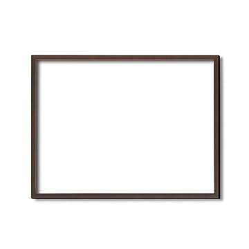 デッサン額縁/フレーム 【三三サイズ 606×455mm】 ブラウン 壁掛けひも付き 化粧箱入り 5767
