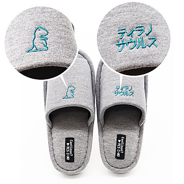 恐竜刺繍スリッパ KIDS