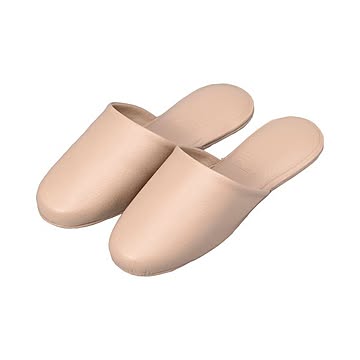 （まとめ） スリッパ 抗菌ノーブル ノーブルベージュ 1足入 【×10セット】