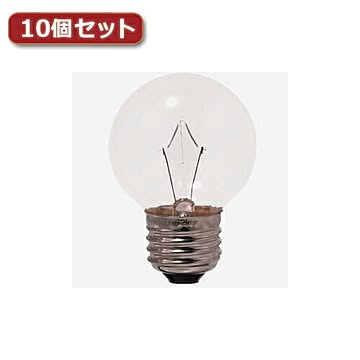 YAZAWA ベビーボール球 G50 E26 25W クリア10個セット G502625CX10