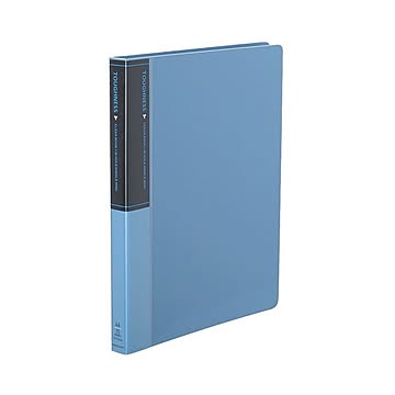 コクヨ クリヤーブックタフネス替紙式 A4タテ 30穴 15ポケット付属 背幅27mm 青 ラ-F720B 1セット20冊