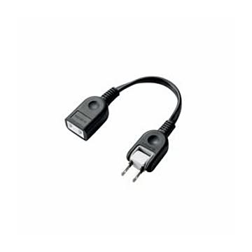 (まとめ)エレコム ACアダプタ用電源延長コード(1個口) T-ADR1BK【×10セット】