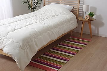 イケヒコ・コーポレーション インテリアマット エジプトシェニール ピンク 50×160cm 2049639