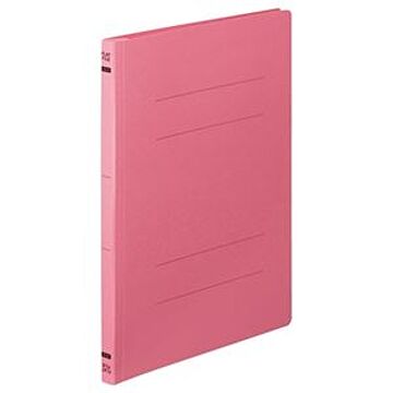 （まとめ） TANOSEE フラットファイルE A4タテ 150枚収容 背幅18mm ピンク 1パック（10冊） 【×15セット】