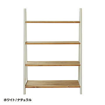 ティツリー ラック 幅90 関家具 4段ラック 収納 棚 カントリー 見せる収納 ホワイト ナチュラル ホワイトカントリー フレンチカントリー 天然木 おしゃれ 北欧 新生活 TEETREE ノラ .