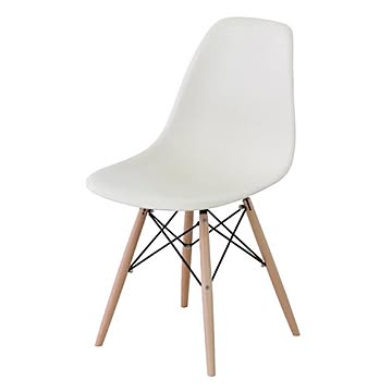 ジュレ アイボリーチェア W46×D55×H81×SH45