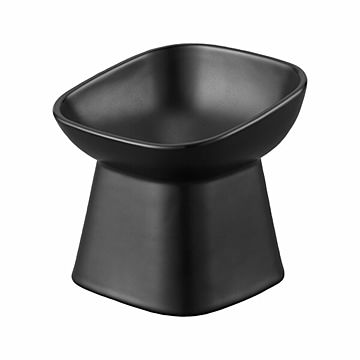 tower タワー (山崎実業) 食べやすい高さ陶器ペットフードボウル 斜めトール Angled Ceramic Pet Food Bowl - Tall フードボウル エサ入れ ペット用食器 エサ台