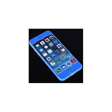 (まとめ)ITPROTECH 全面保護スキンシール for iPhone6Plus/ブルー YT-3DSKIN-BL/IP6P×10セット