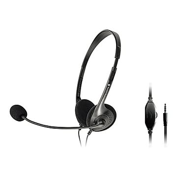 GOPPA 3極/4極ステレオミニプラグ搭載 開放型ヘッドセット GP-HS24/B