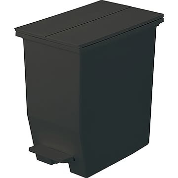 日本製 20L ブラック ペダル式 抗菌 防汚加工 ポリプロピレン ゴミ箱