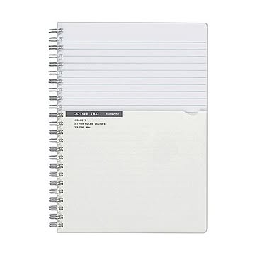 （まとめ） コクヨ ツインリングノート（カラータグ）Bi-COLOR A5 A罫 90枚 透明 CTス-C30T 1冊 【×10セット】