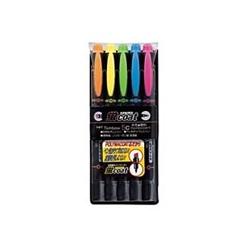 (業務用10セット) トンボ鉛筆 蛍光マーカー/蛍コート 【太字・細字/5色セット】 ツインタイプ WA-TC5C