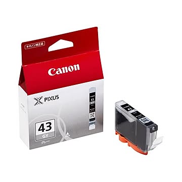 （まとめ） キャノン Canon インクタンク BCI-43GY グレー 6382B001 1個 【×3セット】