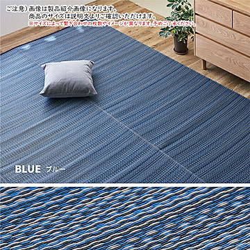 受注生産 洗える い草風 カーペット ライアン 本間 8帖 正方形 382x382cm 萩原