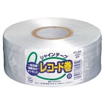 （まとめ）松浦産業 シャインテープ レコード巻 420W 白×10セット