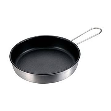 60個セット キャプテンスタッグ たためるミニパン/フライパン 16cm 折りたたみハンドル 軽量 〔キッチン 台所〕