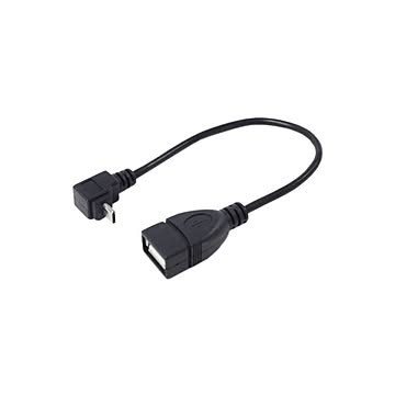 (まとめ)変換名人 USBmicro HOST L型ケーブル20(上L) USBMCH-20UL×10セット