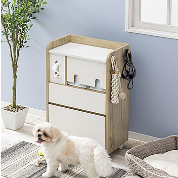 犬 収納棚 ペット ペット収納 トイレシーツ収納 ペットシーツストッカー トイレシーツ収納 ドッグフード収納 おもちゃ おむつ収納 おむつストッカー ベビー用品 ペット収納 北欧 犬用品 犬雑貨
