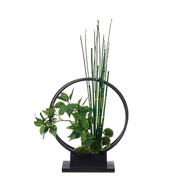 CUPBON 桜の葉 寄せ植え リングベースS 盆栽 フェイクグリーン PRGR-1232 プリマ