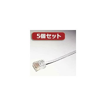 5個セット ミヨシ MCO カテゴリー6準拠フラットLANケーブル（3M） TWF-603WX5