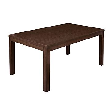 木目調 こたつ ダイニングテーブル 組立品 約幅135×奥行80×高さ67cm 長方形 木製脚付き