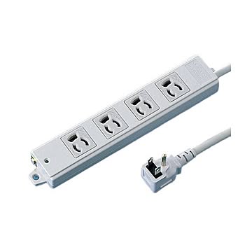 サンワサプライ 工事物件タップ（4個口・3m） TAP-KE4L-3