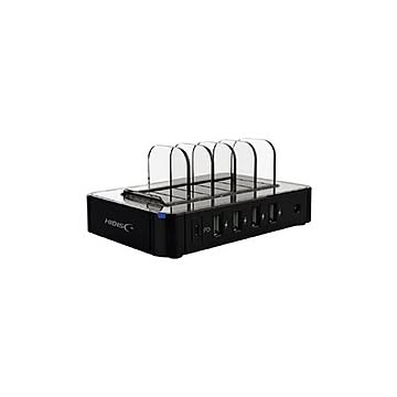（まとめ）HIDISC USB充電スタンド5台用 ML-ACUS5PD60W【×3セット】
