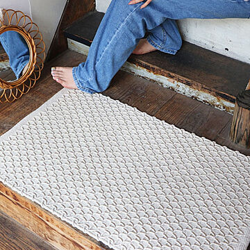 萩原手織りマット サラルシリーズ サリム 約50×80cm 自然素材100％