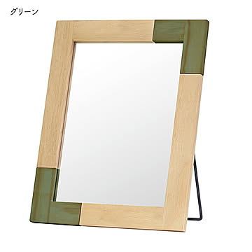 鏡 デスクミラー KACCO 幅300x奥行30x高さ380mm 塩川光明堂