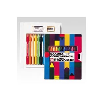 （まとめ） サクラクレパス クーピーペンシル ソフトケース入 FY12R1 入 【×5セット】