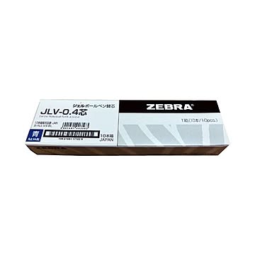 (まとめ）ゼブラ JLV-0.4芯 RJLV4-BL 青 10本×5セット