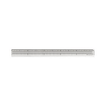 （まとめ） グランデ方眼みぞ付カッティング直線定規 GCT-50 1本入 【×3セット】