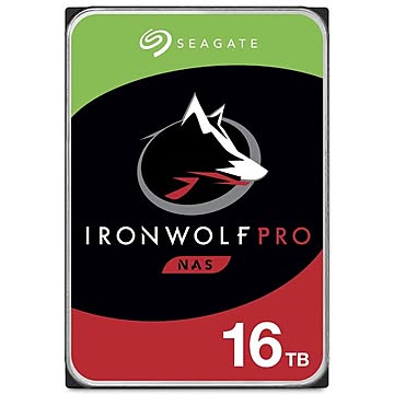 Seagate Guardian IronWolf Proシリーズ 3.5インチ内蔵HDD 16TB SATA6.0Gb／s 7200rpm 256MB ST16000NE000