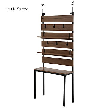 壁面収納ラック 組立式 WALLE ONLS0384 幅800x奥行290x高さ2550mm B.Bファニシング