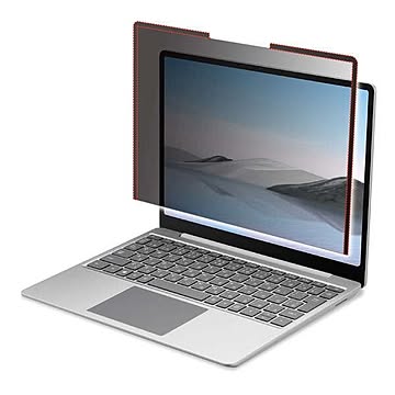 エレコム Surface Laptop Go用のぞき見防止フィルタ/ナノサクション/12.4インチ EF-MSLGPFNS2