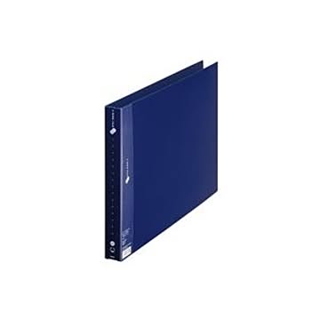 （まとめ）プラス 2リングファイルFC-161RF A3E 35mmネイビー【×5セット】