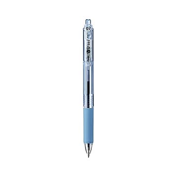 （まとめ） ぺんてる フィール ボールペン 0.7mm クリアスカイブルー軸 黒 【×50セット】