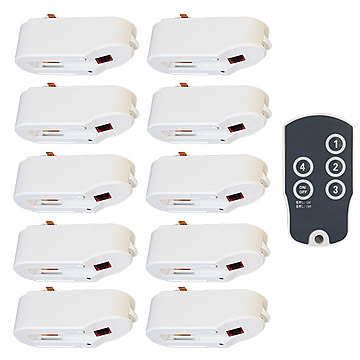 赤外線ダクトレール用変換プラグ リモコン 10個セット JZ003-10 光ノ屋照明